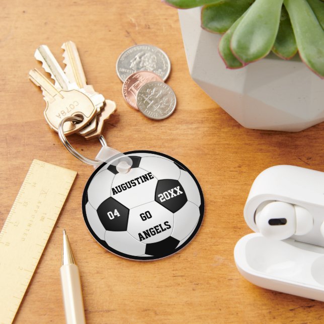 Customised Soccer Gifts for Boys & Girls Key Ring (Desk)