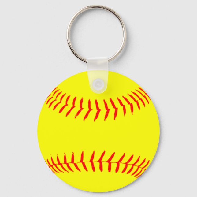 Customised Softball Key Ring (Front)