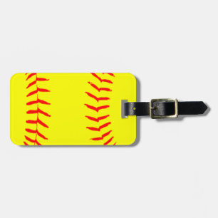 Customised Softball Luggage Tag