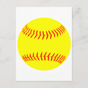 Customised Softball Postcard