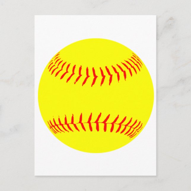 Customised Softball Postcard (Front)