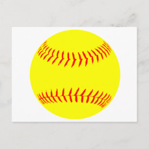 Customised Softball Postcard