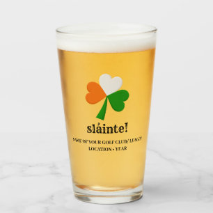 Customised St. Patrick's Day Slainté Beer Glass