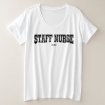customised staff nurse oversized graphic tshirt