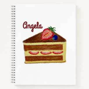 Customised Strawberry Cheesecake Deluxe Notebook 