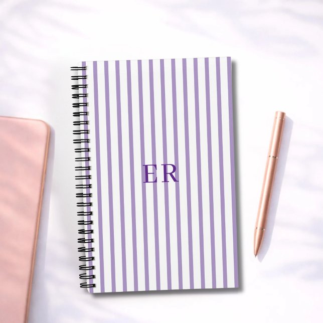 Customised Striped Personal Diary Gratitude Writer Notebook (Creator Uploaded)