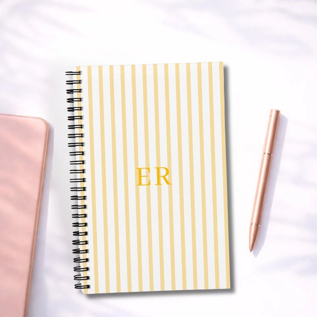 Customised Striped Personal Diary Gratitude Writer Notebook (Creator Uploaded)