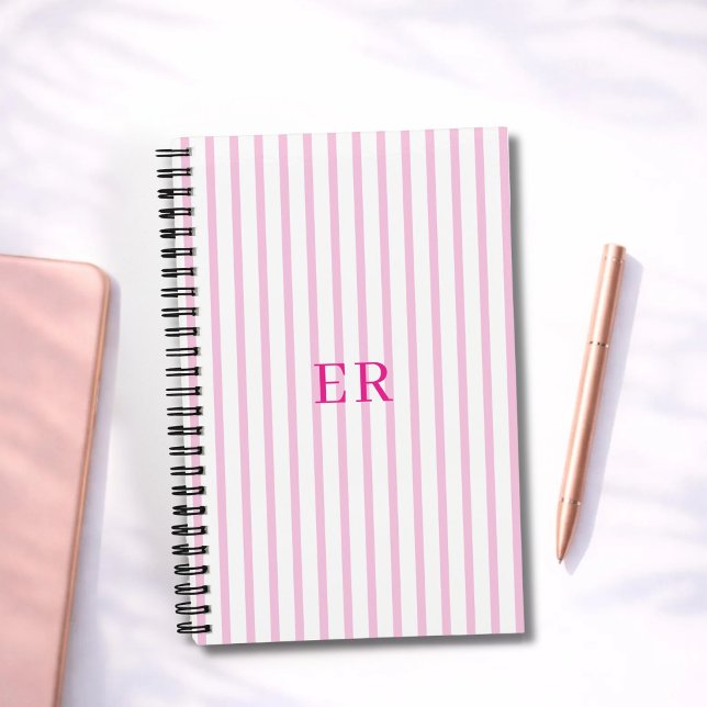 Customised Striped Personal Diary Gratitude Writer Notebook (Creator Uploaded)