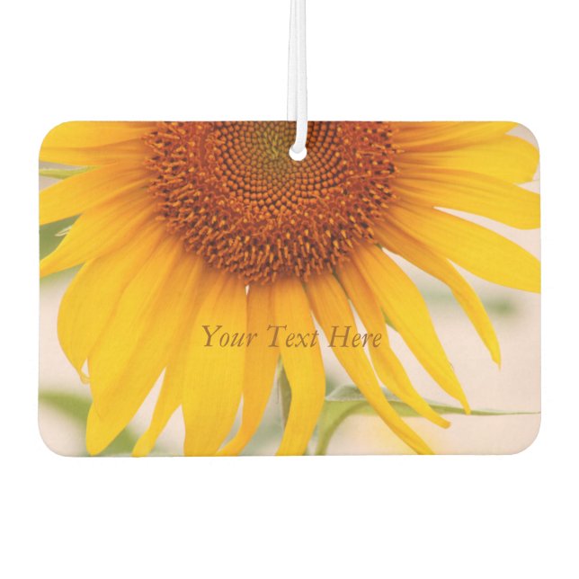Customised Sunflower Air Freshener (Front)