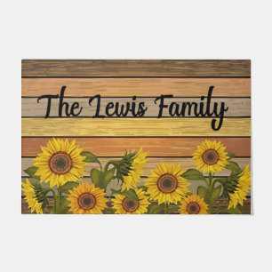 Customised Sunflower Decor, Garden Mat