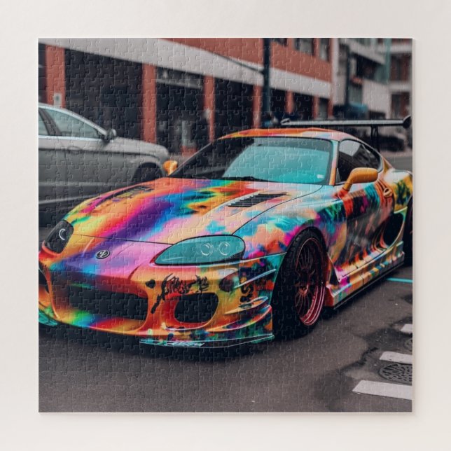 Customised Supercars:Bold colours and modification Jigsaw Puzzle (Vertical)