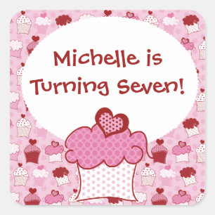 Customised Sweet Cupcake Stickers