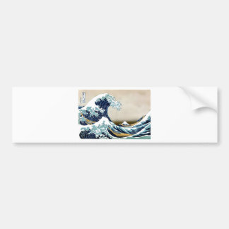 Customised The Great Wave off Kanagawa Gifts Bumper Sticker