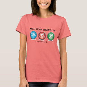 Customised Triathlon Shirt - Swim, Cycle, Run : 01