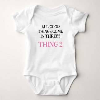 Customised Triplets Gift, Change Number & Colour, Baby Bodysuit