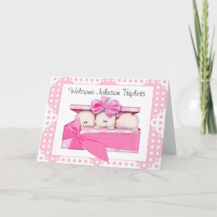 Customised Triplets Greeting Card