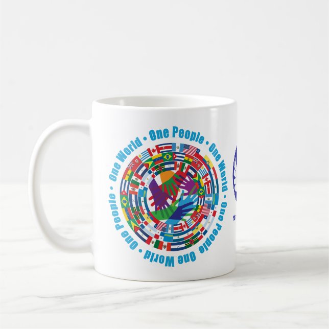 Customised "Unity Brew Coffee Mug for Peace" (Left)