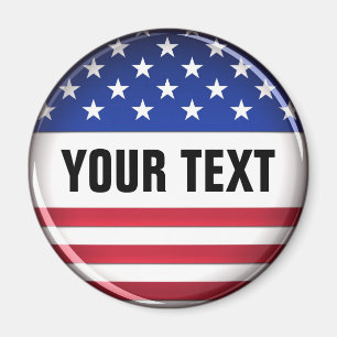 Customised USA Magnet