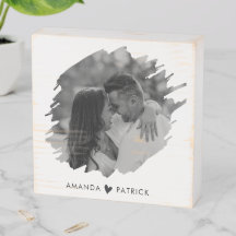 Customised Valentines Day Modern Photo Couple