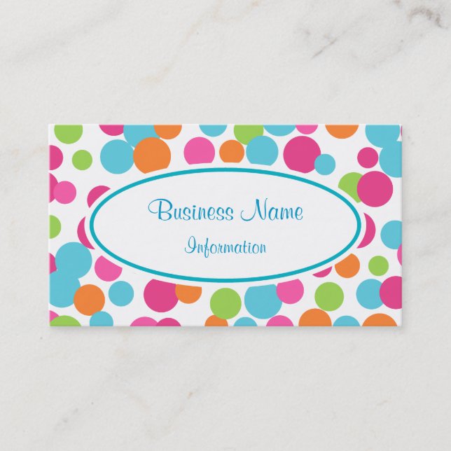 Customised Vibrant Business Card (Front)