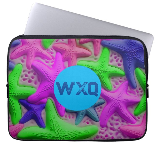 Customised Vibrant Starfish Tablet Sleeve (Front)