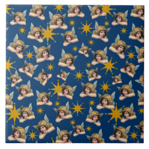 Customised Vintage Angel Tile