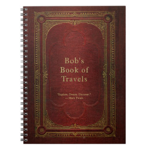 Customised Vintage Book Travel Journal