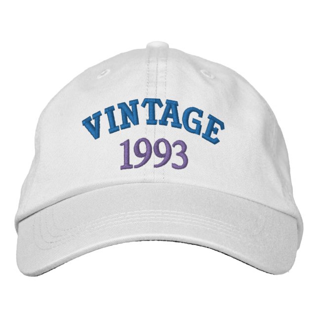 Customised Vintage Embroidered Baseball Cap (Front)