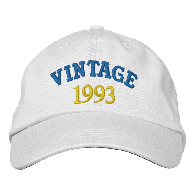 Customised Vintage Embroidered Baseball Cap (Front)
