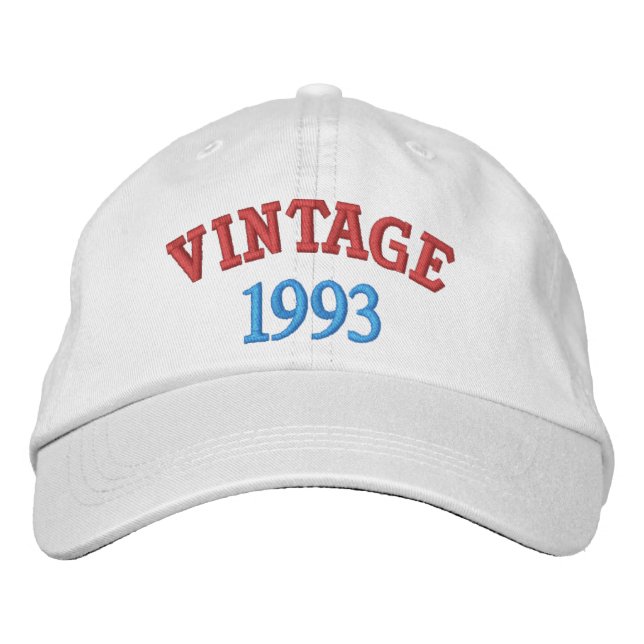 Customised Vintage Embroidered Baseball Cap (Front)