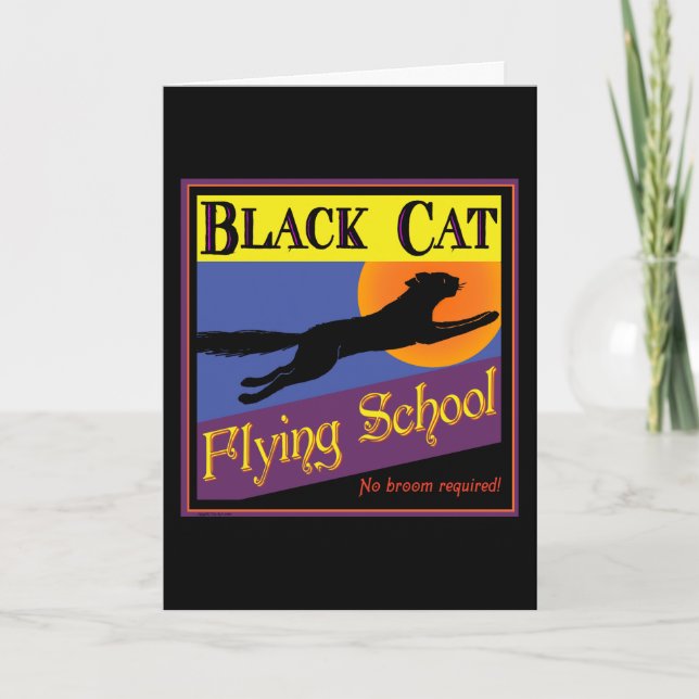 Customised Vintage Halloween Art Greeting Card (Front)