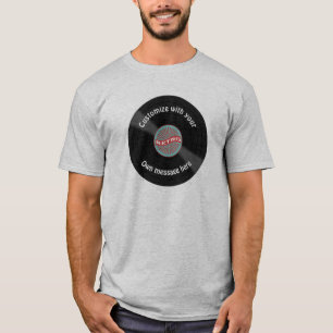 Customised Vinyl Record T-Shirt