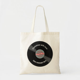 Customised Vinyl Record Tote Bag