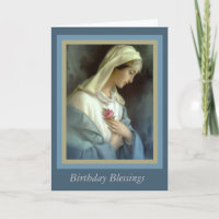 Customised Virgin Madonna Mary with rose
