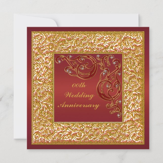 Customised Wedding Anniversary Party Invitation (Front)