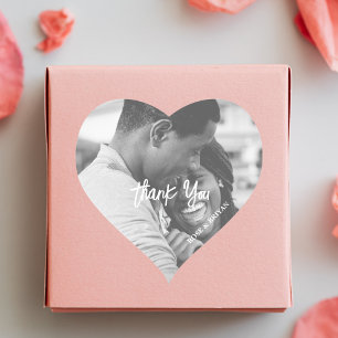 Customised Wedding Photo Thank You Favour Sticker