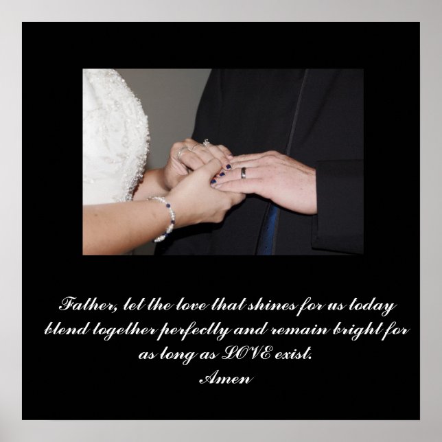 Customised Wedding Poster (Front)
