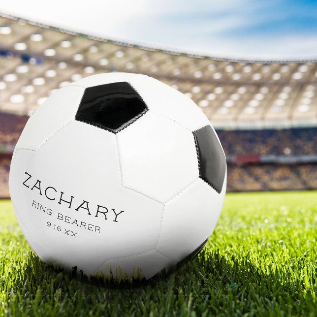 Customised Wedding Ring Bearer Keepsake Football (Customized Wedding Ring Bearer Keepsake Soccer Ball)