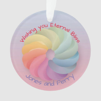 Customised Wedding Wish Soft Colourful Gift Ornament