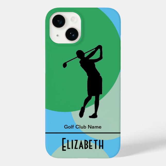 Customised Woman Golf Member iPhone / iPad case (Back)