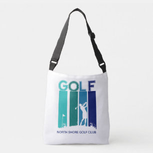 Customised Woman Golfer Golf Club Crossbody Bag