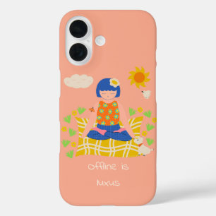 Customised Yogi Girl Meditation iPhone 16 Case