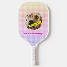 Customised Your Dog Photo Message PInk
