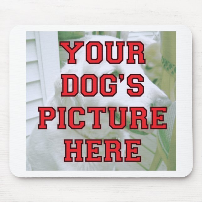 Customised Your Dog's Photo Mouse Mat (Front)