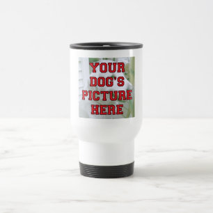 Customised Your Dog's Photo Travel Mug