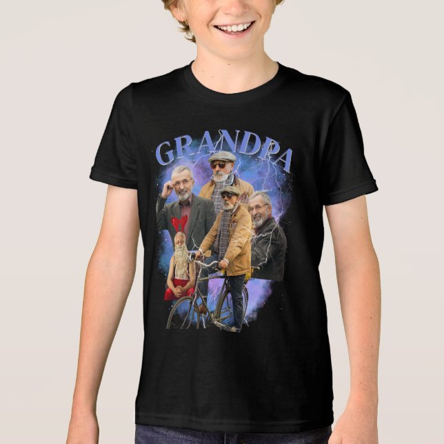 Customised Your Own Bootleg 90's Style Tri-Blend Shirt (Front)