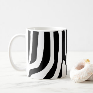 Customised Zebra Print Stripes Pattern Coffee Mug