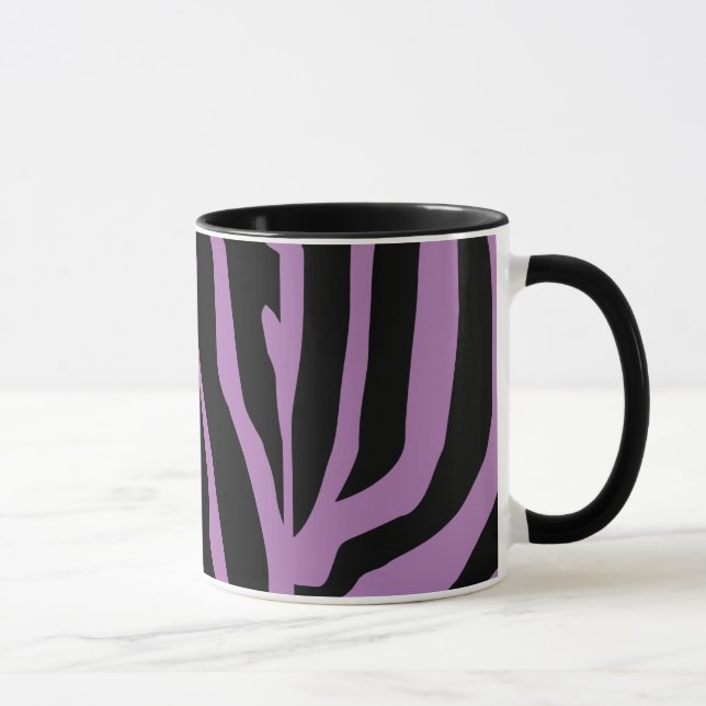 Customised Zebra Print Stripes Pattern Mug (Right)