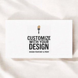 Customizable 3.5x2" Blank Company Small Business Card