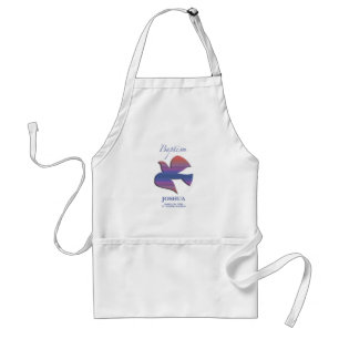 Customizable, Adult Baptism Dove Standard Apron